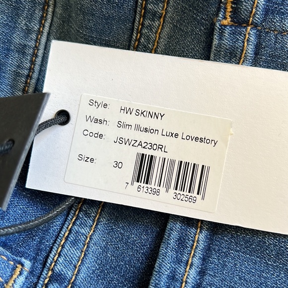 7 For All Mankind high waist super skinny Jean - Picture 7 of 8